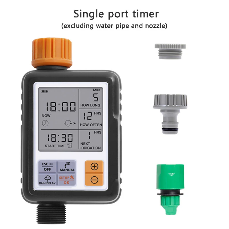 Automatic Irrigation Water Timer Lcd Screen Sprinkler Controller Outdoor Garden Watering Timer Device Controller Tool
Automatic Irrigation Water Timer Lcd Screen Sprinkler Controller Outdoor Garden Watering Timer Device Controller Tool