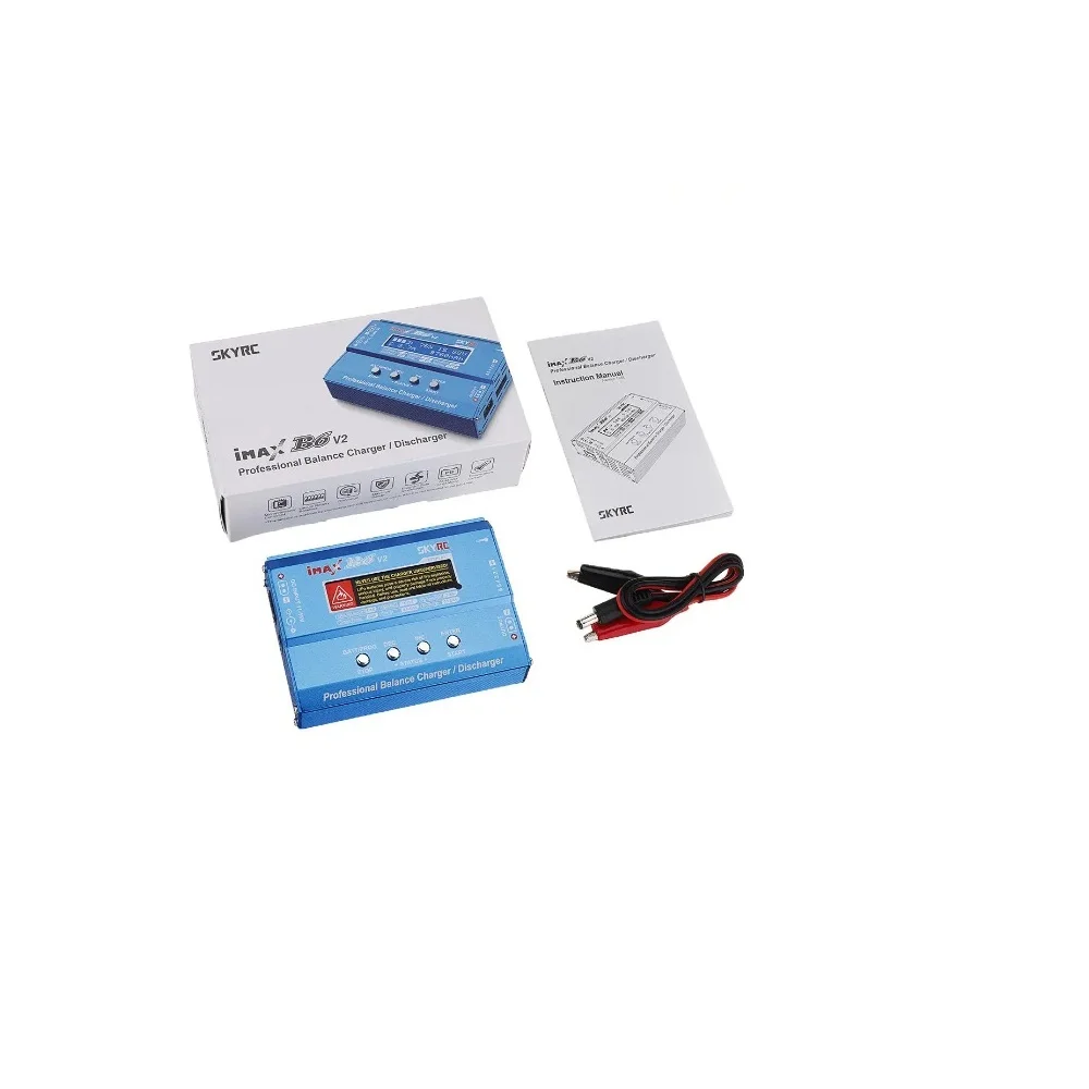 SKYRC iMAX B6 V2 60W 6A DC 2.5mm/XT60 Dual Input Battery Balance Charger Discharger with XT60 Output for Lipo/Li-ion/LiHV/LiFe/N
SKYRC iMAX B6 V2 60W 6A DC 2.5mm/XT60 Dual Input Battery Balance Charger Discharger with XT60 Output for Lipo/Li-ion/LiHV/LiFe/N