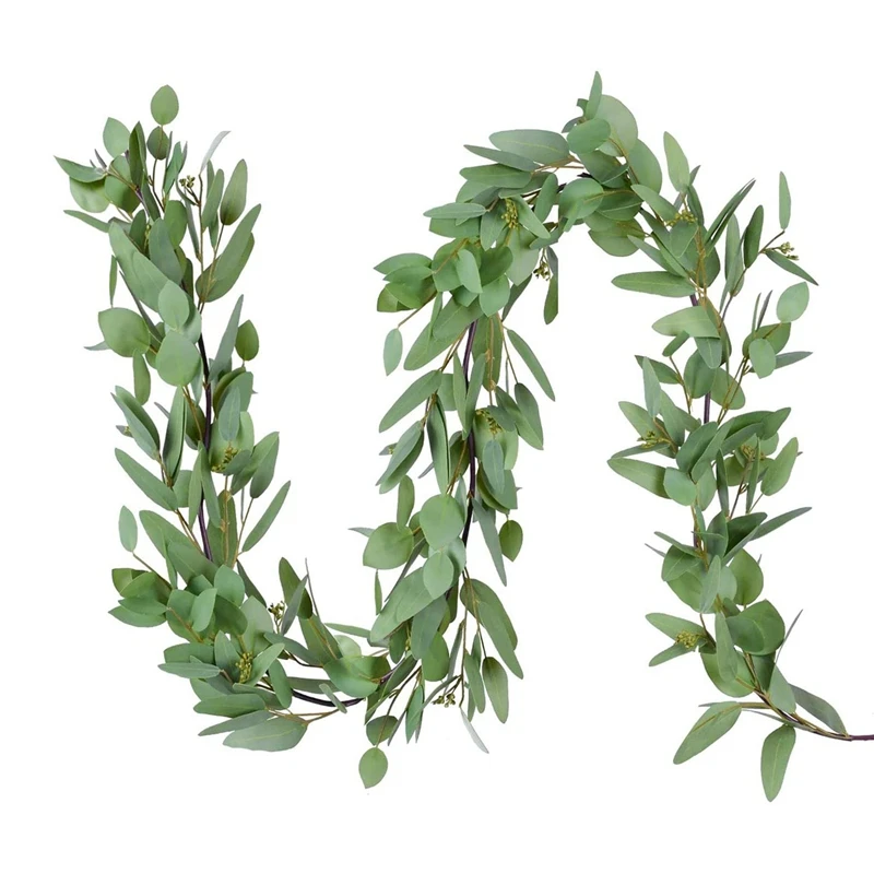 5.7Ft Eucalyptus Garland,Artificial Vines Faux Eucalyptus Leaves Table Garland Greenery Wedding Backdrop Arch Wall Decor
5.7Ft Eucalyptus Garland,Artificial Vines Faux Eucalyptus Leaves Table Garland Greenery Wedding Backdrop Arch Wall Decor
