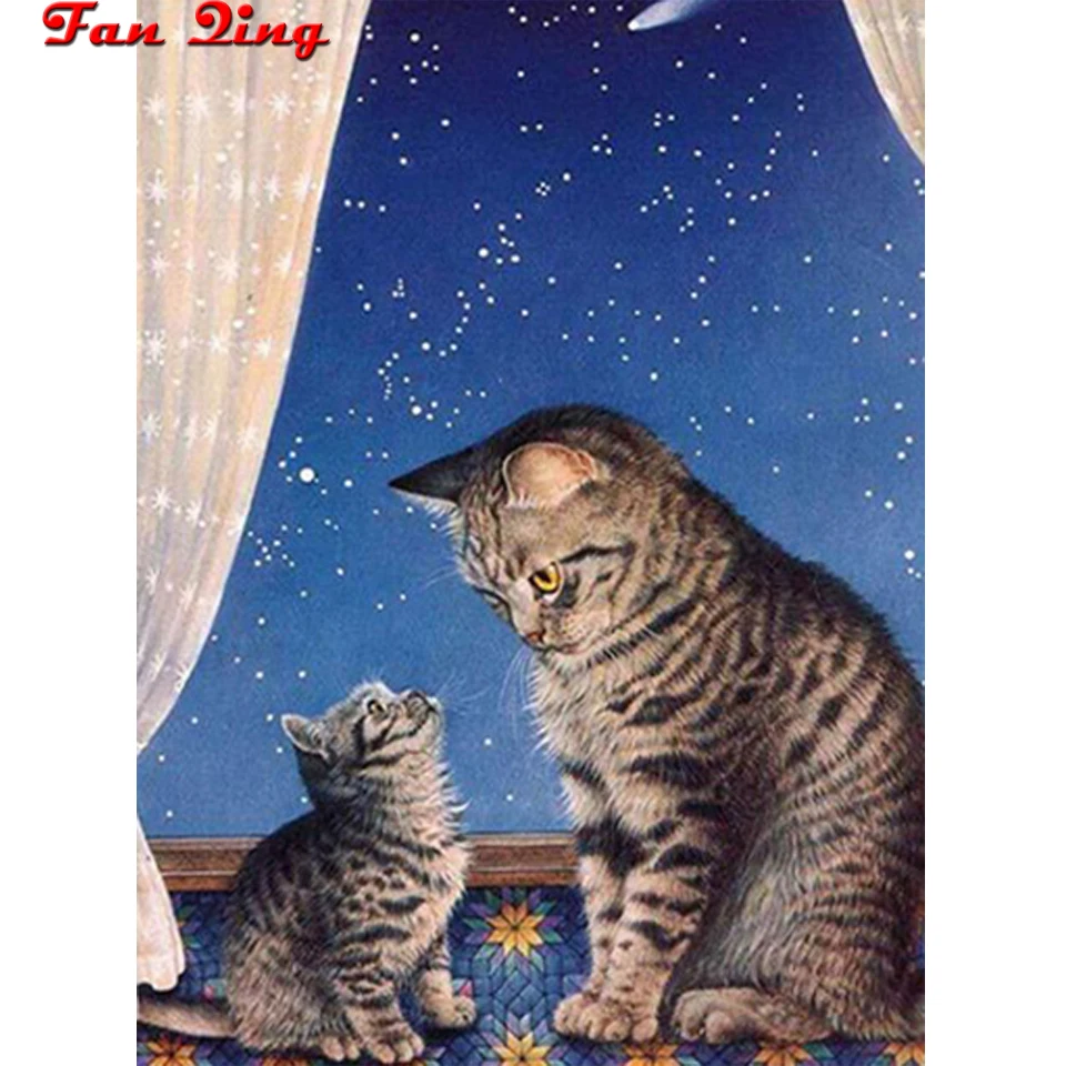 5D Diamond Painting Cat Starry Sky Cross Stitch Set Full Diamond Embroidery Pictures Of Rhinestones Mosaic Animal Home Decor
5D Diamond Painting Cat Starry Sky Cross Stitch Set Full Diamond Embroidery Pictures Of Rhinestones Mosaic Animal Home Decor