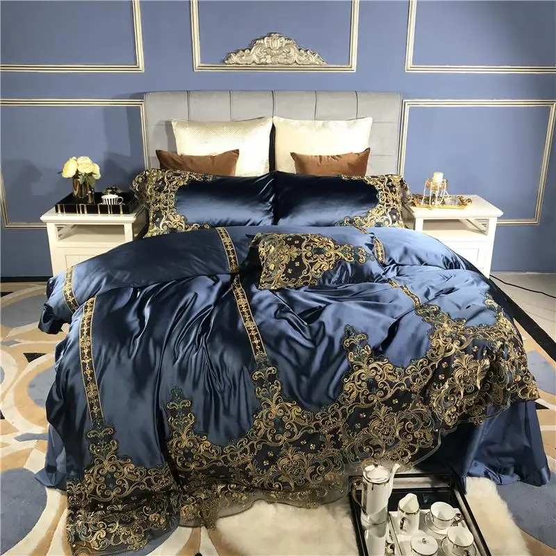 Luxury 800TC Silk Cotton 15 styles Lace Bedding Set Smooth Shining Duvet Cover Sets Bed Sheet Pillowcases Queen King size 4Pcs
Luxury 800TC Silk Cotton 15 styles Lace Bedding Set Smooth Shining Duvet Cover Sets Bed Sheet Pillowcases Queen King size 4Pcs