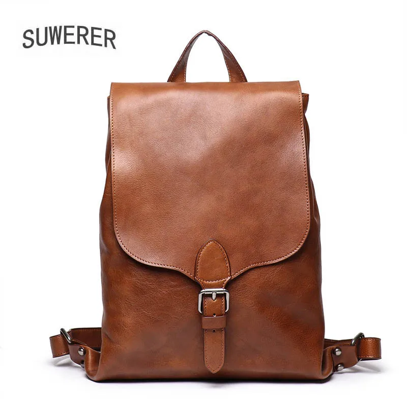 2021 New men's cowhide bag handmade women's backpack large-capacity computer bag Women's backpack Luxury Genuine Leather Bag 
2021 New men's cowhide bag handmade women's backpack large-capacity computer bag Women's backpack Luxury Genuine Leather Bag