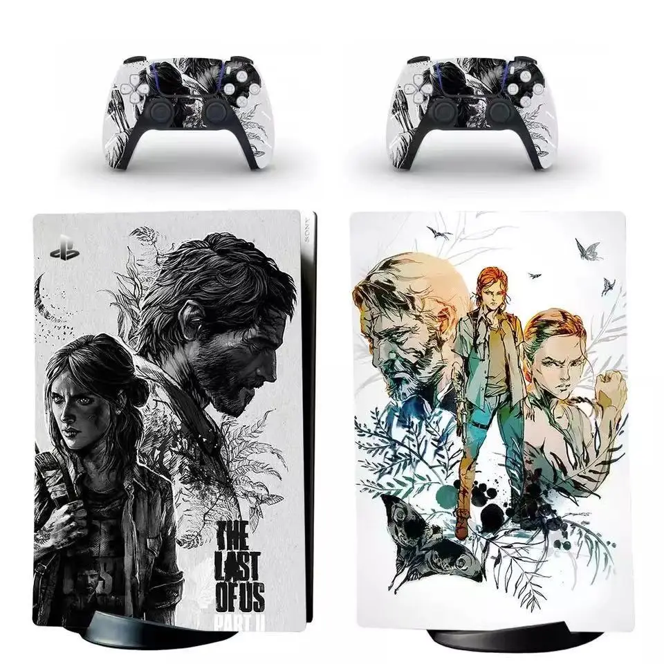

The Last of us Style PS5 Digital Edition Skin Sticker for Playstation 5 Console & 2 Controllers Decal Vinyl Protective Skins 1