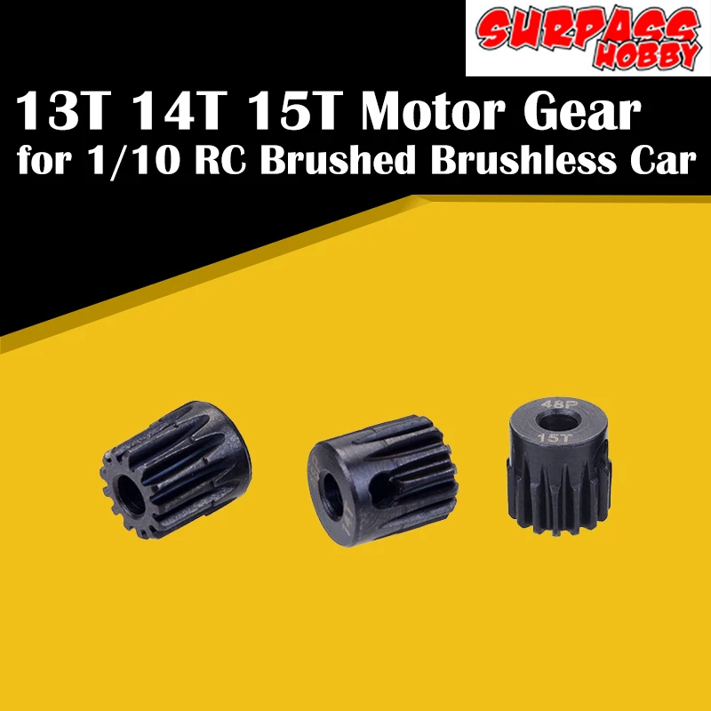 SURPASS HOBBY 3 шт 48DP 3,175 мм 13T 14T 15T Шестерня двигателя Комбинированный набор для 1/10 RC автомобиля
SURPASS HOBBY 3 шт 48DP 3,175 мм 13T 14T 15T Шестерня двигателя Комбинированный набор для 1/10 RC автомобиля