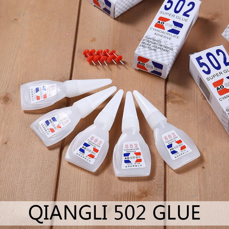1/5Pcs 502 Glue Super Glue Cyanoacrylate Adhesive Strong Bonding Fast Repair Tool For Leather Rubber Plastic Wood Metal
1/5Pcs 502 Glue Super Glue Cyanoacrylate Adhesive Strong Bonding Fast Repair Tool For Leather Rubber Plastic Wood Metal
