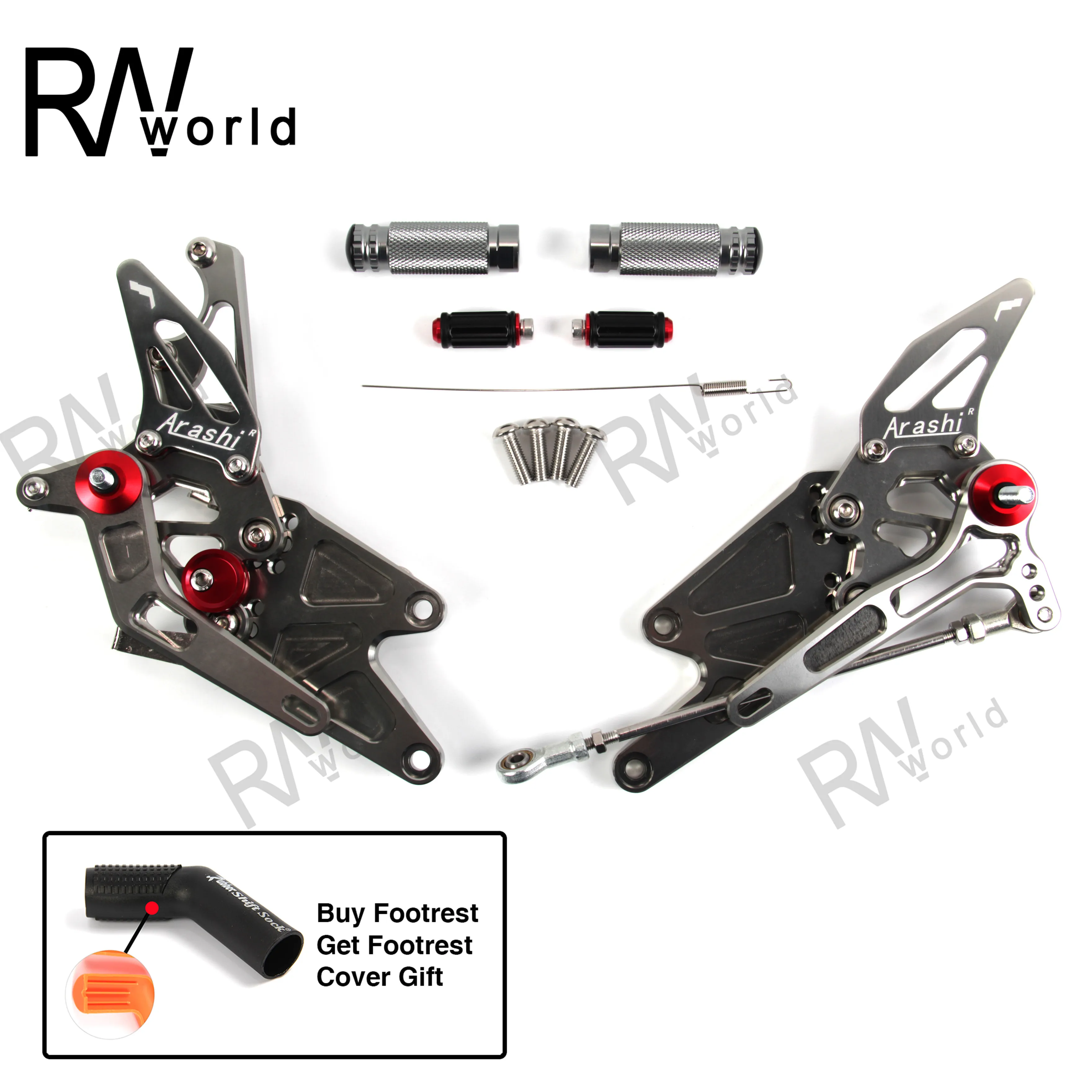 Motorcycle Rearset Footrests For YAMAHA MT-03 MT-25 CNC Adjustable Rear Sets Foot Rest Pegs MT03 MT25 2015-2018 2016 2017 Gray
Motorcycle Rearset Footrests For YAMAHA MT-03 MT-25 CNC Adjustable Rear Sets Foot Rest Pegs MT03 MT25 2015-2018 2016 2017 Gray
