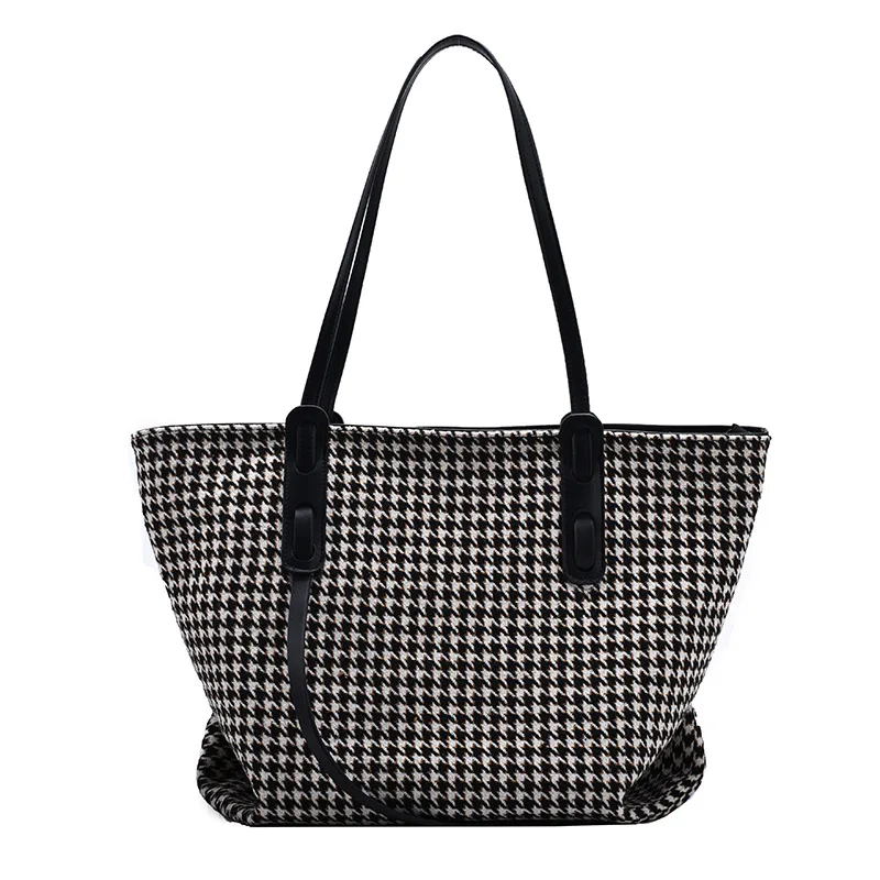 Women's bag new Korean fashion houndstooth portable tote bag net red leisure Joker large capacity shoulder bag
Women's bag new Korean fashion houndstooth portable tote bag net red leisure Joker large capacity shoulder bag