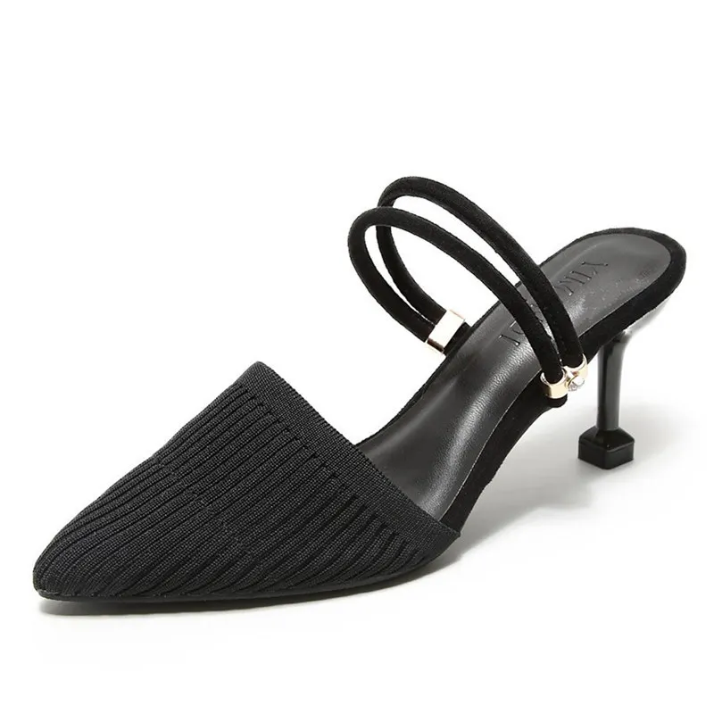 Women's shoes 2020 Suede Pointed toe stiletto high heels sandals women's two wear casual high heels plus size
Women's shoes 2020 Suede Pointed toe stiletto high heels sandals women's two wear casual high heels plus size