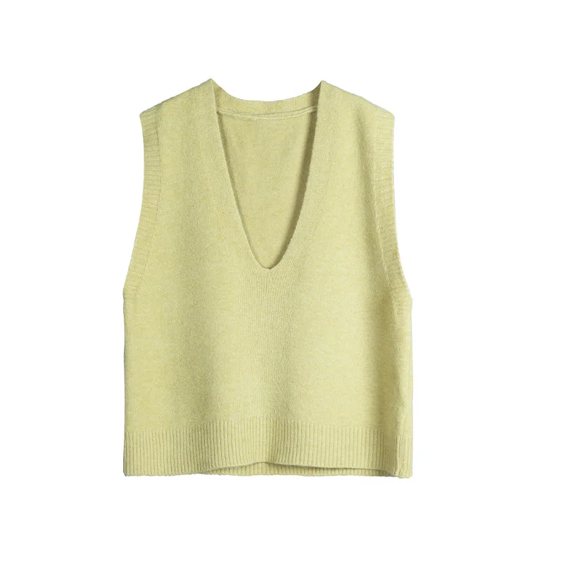 Sister Fara New Winter V-Neck Vest Woman's Knitted Wool Sleeveless Loose Pullover Female 2021 Autumn Loose Long Solid Vest
Sister Fara New Winter V-Neck Vest Woman's Knitted Wool Sleeveless Loose Pullover Female 2021 Autumn Loose Long Solid Vest