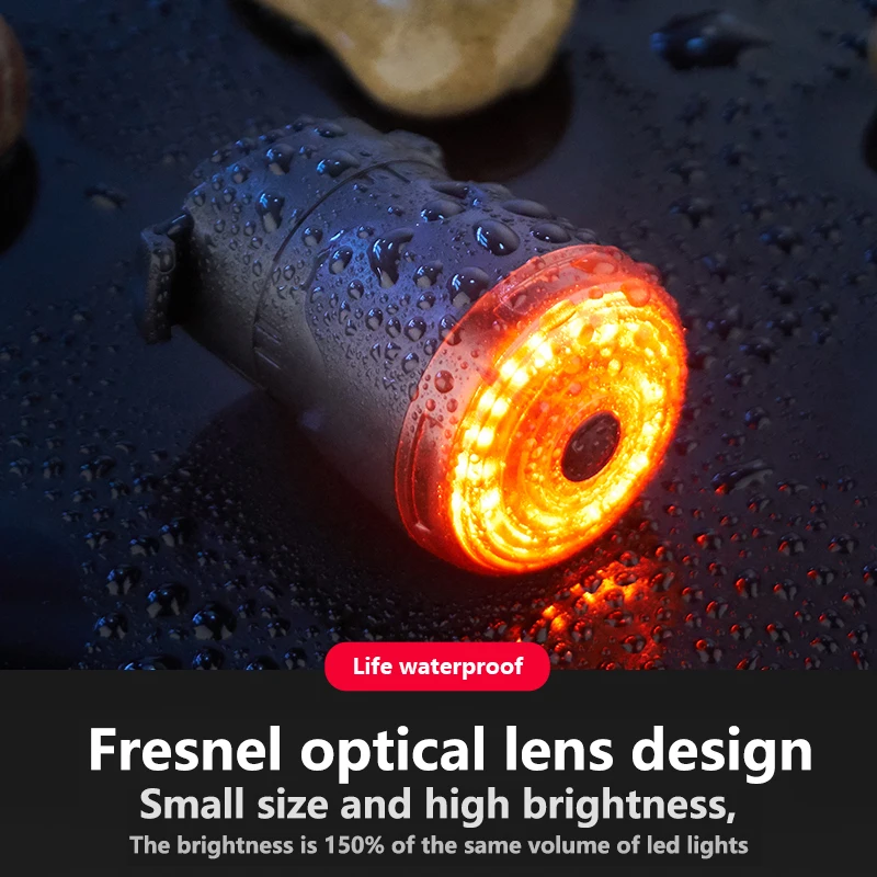 Bicycle Smart Auto Brake Sensing Light IPx6 Waterproof LED Charging Cycling Taillight Bike Rear Light Accessories Q5
Bicycle Smart Auto Brake Sensing Light IPx6 Waterproof LED Charging Cycling Taillight Bike Rear Light Accessories Q5