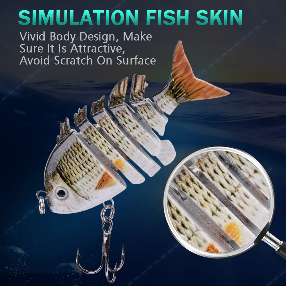 GOBASS Mini Crankbait Fishing Lure 6 Segmented Wobbler Multi Jointed Sinking Artificial Baits 56mm 4.8g Carp Fishing Accessories
GOBASS Mini Crankbait Fishing Lure 6 Segmented Wobbler Multi Jointed Sinking Artificial Baits 56mm 4.8g Carp Fishing Accessories