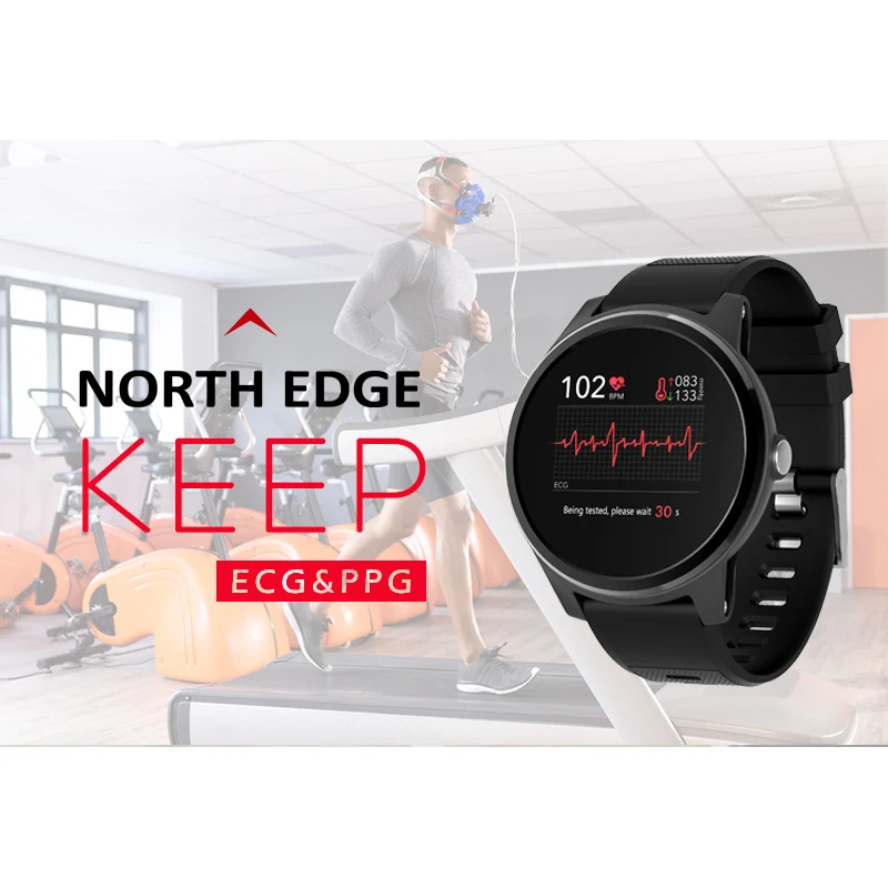 NORTH EDGE Smart Watch Sport Fitness Activity ECG PPG Blood Pressure Heart Rate Monitor Wristband IP67 Waterproof Band
NORTH EDGE Smart Watch Sport Fitness Activity ECG PPG Blood Pressure Heart Rate Monitor Wristband IP67 Waterproof Band