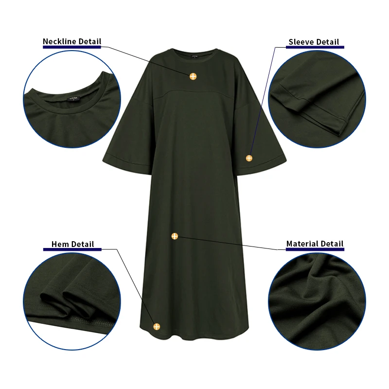 Women's Spring Sundress VONDA 2021 Casual Long Sleeve Dress Retro Solid Maxi Dress ockets Vestidos Female O Neck Baggy Robe 5XL
Women's Spring Sundress VONDA 2021 Casual Long Sleeve Dress Retro Solid Maxi Dress ockets Vestidos Female O Neck Baggy Robe 5XL