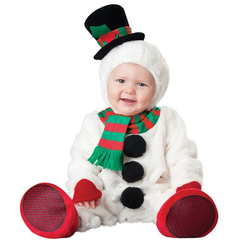 Christmas Snowman Cospaly Costume For Baby Cute Santa Snowman Jumpsuit Boys Girls Holiday Gift Onesie Hat Scarf Foot Cover Sets
Christmas Snowman Cospaly Costume For Baby Cute Santa Snowman Jumpsuit Boys Girls Holiday Gift Onesie Hat Scarf Foot Cover Sets