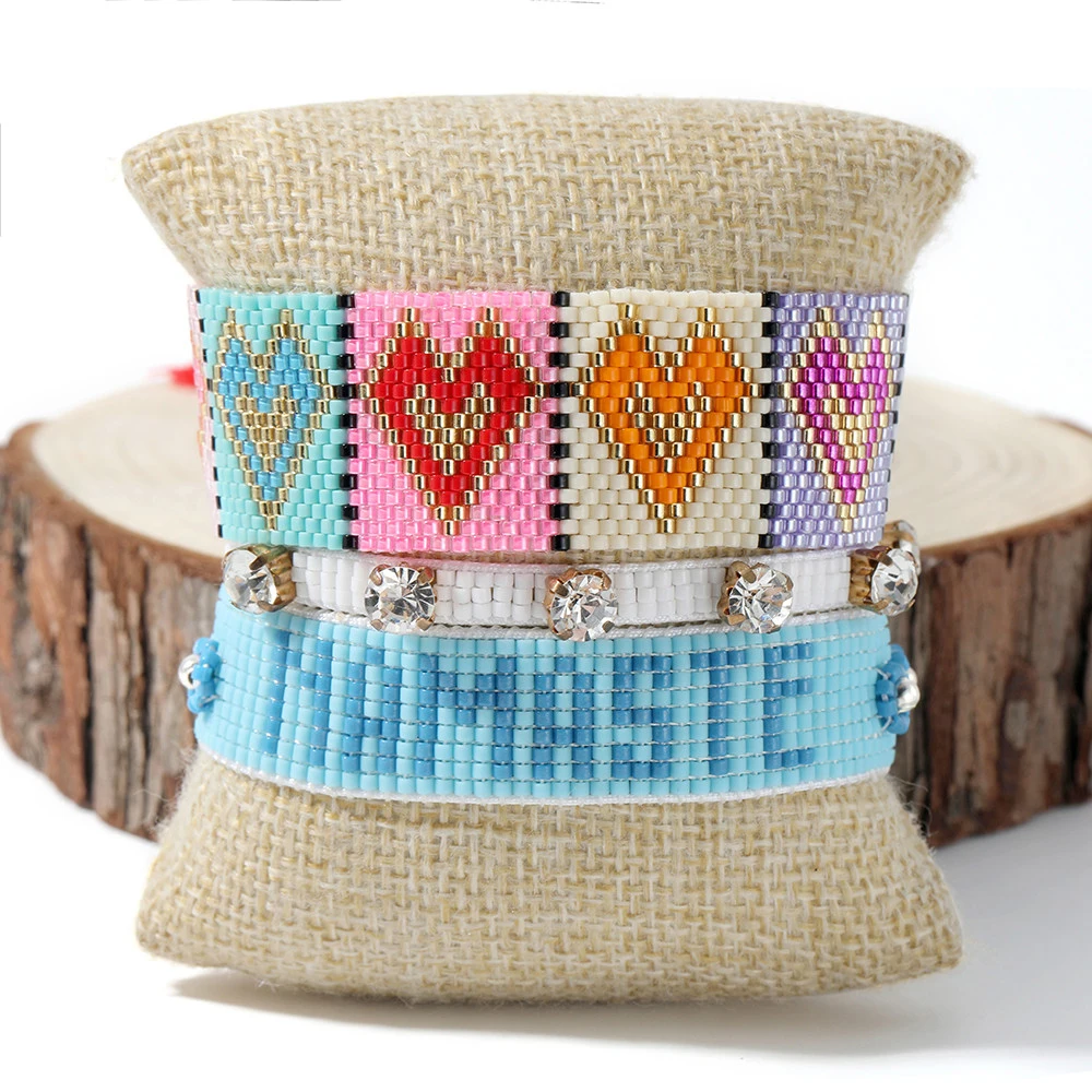 YAUKIA Miyuki Bracelet Multicolor Heart Alphabet Crystal Handmade Woven Armband Pulseras Mujer Fashion Women 2021 New Jewelry
YAUKIA Miyuki Bracelet Multicolor Heart Alphabet Crystal Handmade Woven Armband Pulseras Mujer Fashion Women 2021 New Jewelry