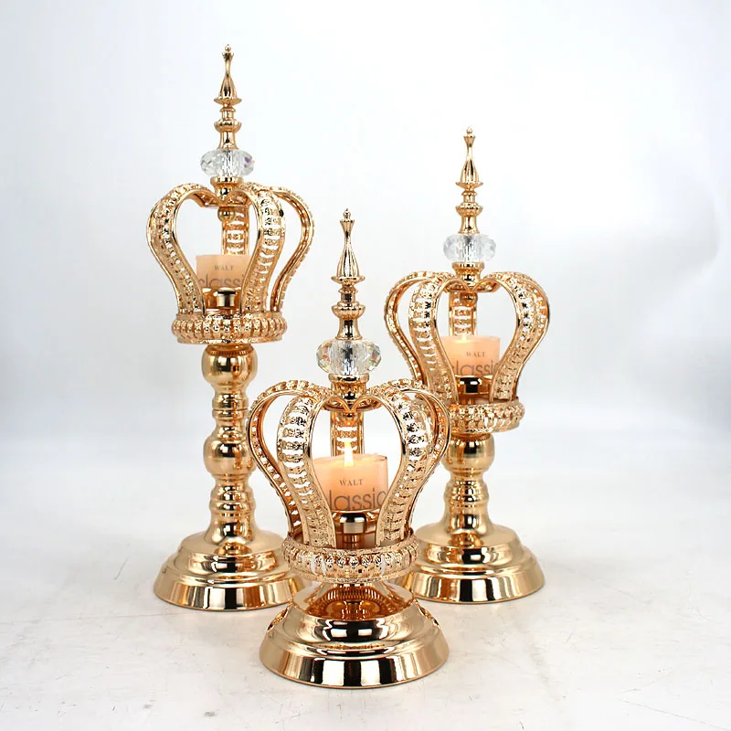 Подсвечники в форме золотой короны подсвечник Модный свадебный Изысканный подсвечник Настольный подсвечник вечерние домашний декор 
Подсвечники в форме золотой короны подсвечник Модный свадебный Изысканный подсвечник Настольный подсвечник вечерние домашний декор