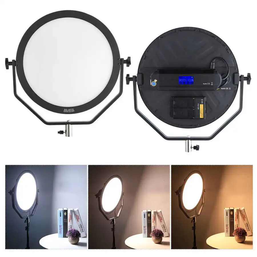 FalconEyes SO-48TDX Ⅱ Photography Soft Light 3000-5600K Dual Color Temperature 48W Power Stepless Dimming Touching LCD Display
FalconEyes SO-48TDX Ⅱ Photography Soft Light 3000-5600K Dual Color Temperature 48W Power Stepless Dimming Touching LCD Display