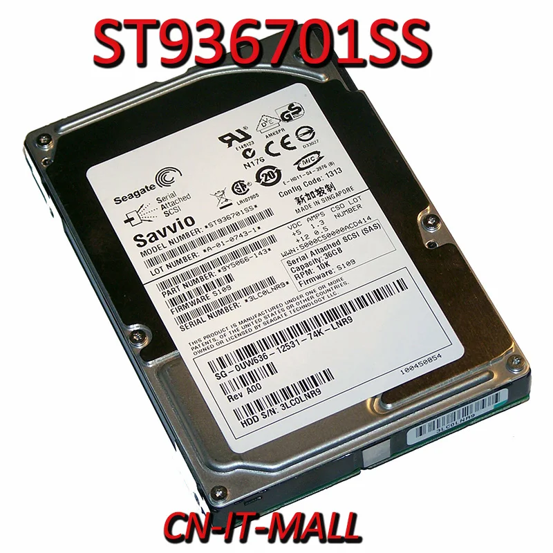 Seagate Savvio 10K.1 ST936701SS 36.7GB 10000 RPM 8MB Cache SAS 3Gb/s 2.5" Internal Hard Drive
Seagate Savvio 10K.1 ST936701SS 36.7GB 10000 RPM 8MB Cache SAS 3Gb/s 2.5" Internal Hard Drive