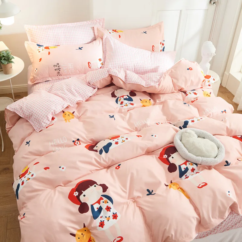 4pcs/set Bedding Set With Pillowcase Duvet Cover Sets Bed Linen Sheet Single Double Queen King Size Quilt Covers Bedclothes
4pcs/set Bedding Set With Pillowcase Duvet Cover Sets Bed Linen Sheet Single Double Queen King Size Quilt Covers Bedclothes