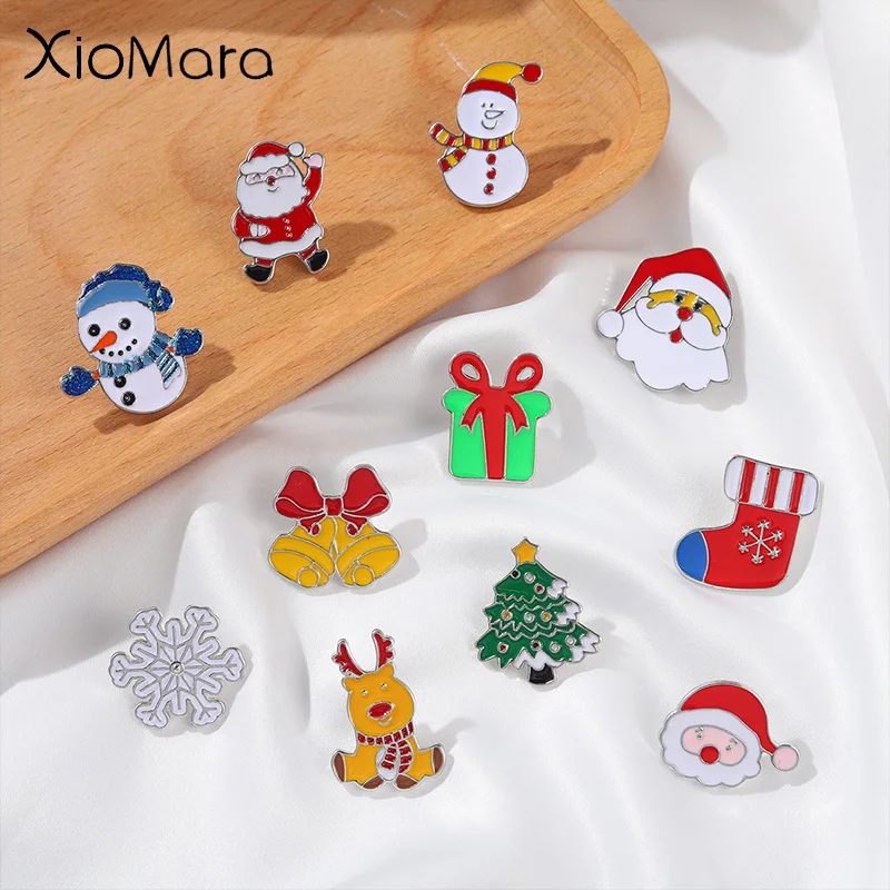Christmas Series Enamel Pins Santa Claus Reindeer Snowman Metal Decoration Lapel Pin Badges On Backpack Jewelry Accessories Gift
Christmas Series Enamel Pins Santa Claus Reindeer Snowman Metal Decoration Lapel Pin Badges On Backpack Jewelry Accessories Gift