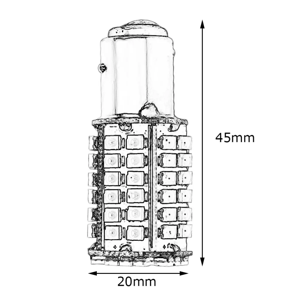 1157 white Super Bright Automobile Car Turn Signal Reverse Bulb Low Power Consumption 80SMD 1156 Vehicle Tail Light Lamp
1157 white Super Bright Automobile Car Turn Signal Reverse Bulb Low Power Consumption 80SMD 1156 Vehicle Tail Light Lamp