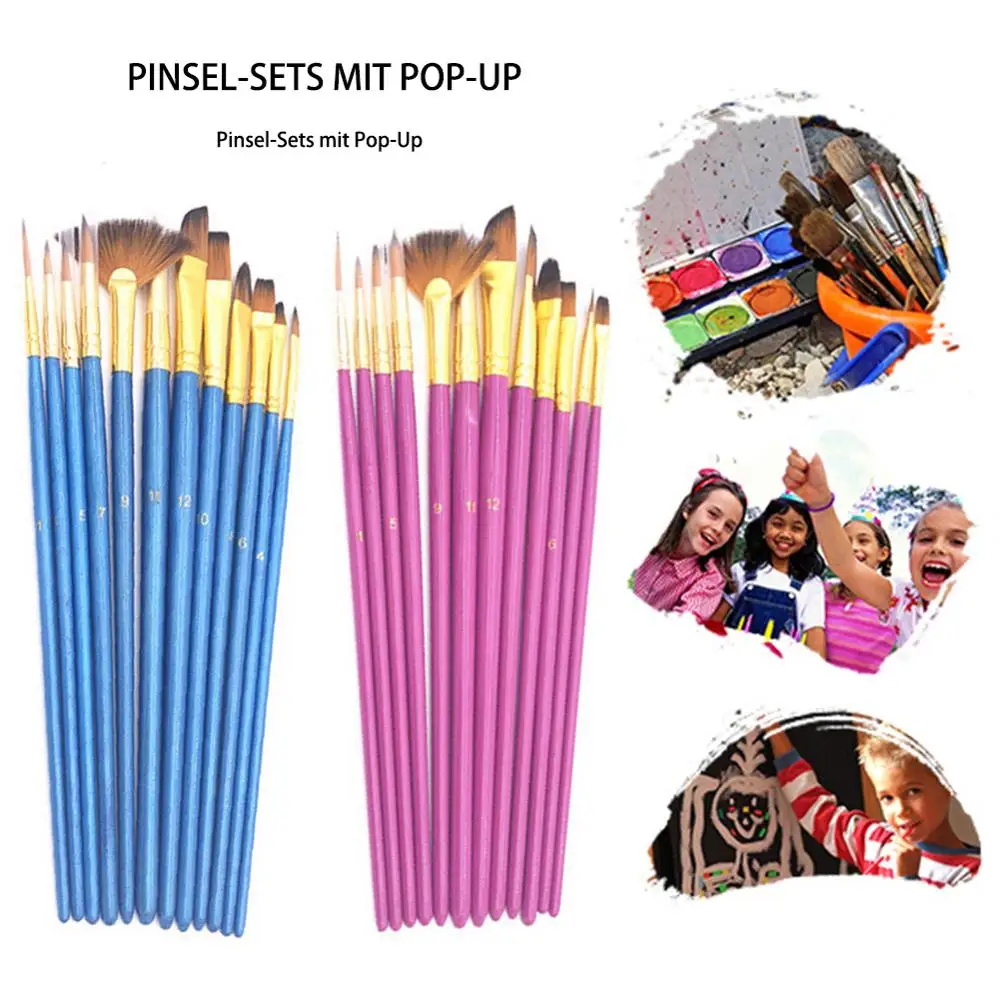 12PCS Artist Brush Set DIY Nylon Multifunctional Painting Brush with Palette for Painting Beginners Lovers
12PCS Artist Brush Set DIY Nylon Multifunctional Painting Brush with Palette for Painting Beginners Lovers
