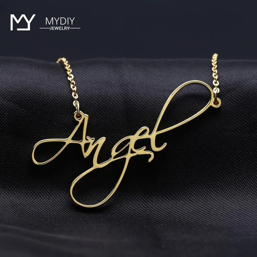 Cursive Handwriting Stainless Steel For Women necklaces Custom Name Necklace Personalized Nameplate Word Pendants Couple Gift
Cursive Handwriting Stainless Steel For Women necklaces Custom Name Necklace Personalized Nameplate Word Pendants Couple Gift