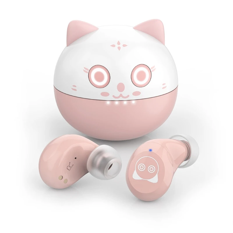 Wireless Earbuds Bluetooth Headphones Light-Weight Sport Earphones Ear Buds with Cartoon Appearence Gift for Women Girls
Wireless Earbuds Bluetooth Headphones Light-Weight Sport Earphones Ear Buds with Cartoon Appearence Gift for Women Girls