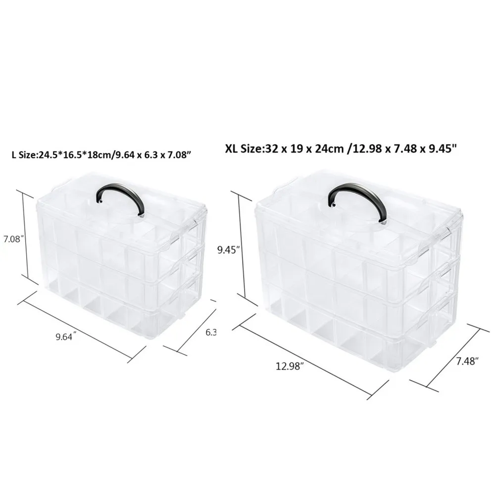 30 Grids Plastic Storage Box Portable Detachable Home Organizer Transparent Makeup Organizer porta joias
30 Grids Plastic Storage Box Portable Detachable Home Organizer Transparent Makeup Organizer porta joias