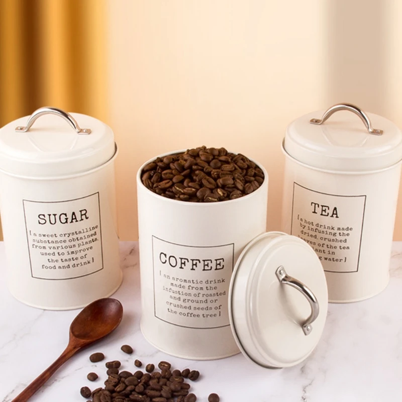 3 Pcs Airtight Store Empty Coffee Tea Cans with Handle Lid Kitchen Food Cafe Powder Storage Box
3 Pcs Airtight Store Empty Coffee Tea Cans with Handle Lid Kitchen Food Cafe Powder Storage Box