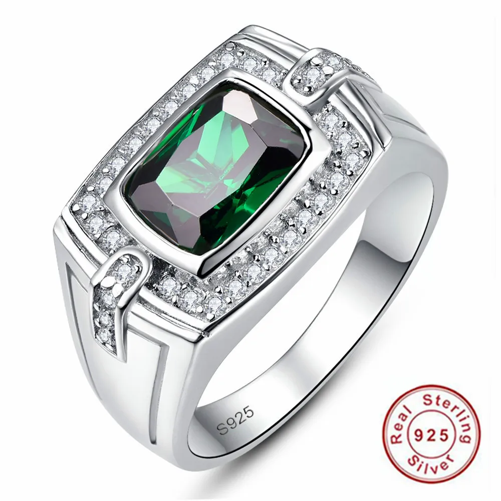 925 Sterling Silver Men's Rings Long Rectangle Emerald Pave Diamond Ring for Men Luxury Cubic Zirconia Wedding Rings
925 Sterling Silver Men's Rings Long Rectangle Emerald Pave Diamond Ring for Men Luxury Cubic Zirconia Wedding Rings