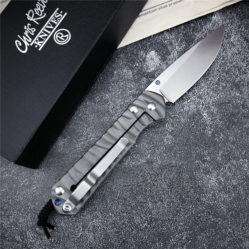 

Chris Reeve Pocket Folding Knives D2 Steel Blade TC4 Titanium Alloy Handle High Hardness Outdoor Survival Edc Self Defense Knife