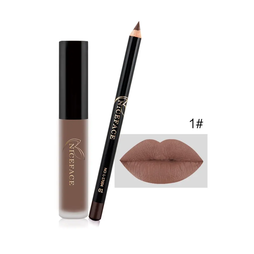 Lip Gloss Liquid Lipstick + Modified Lip Lip Liner Set 
Lip Gloss Liquid Lipstick + Modified Lip Lip Liner Set