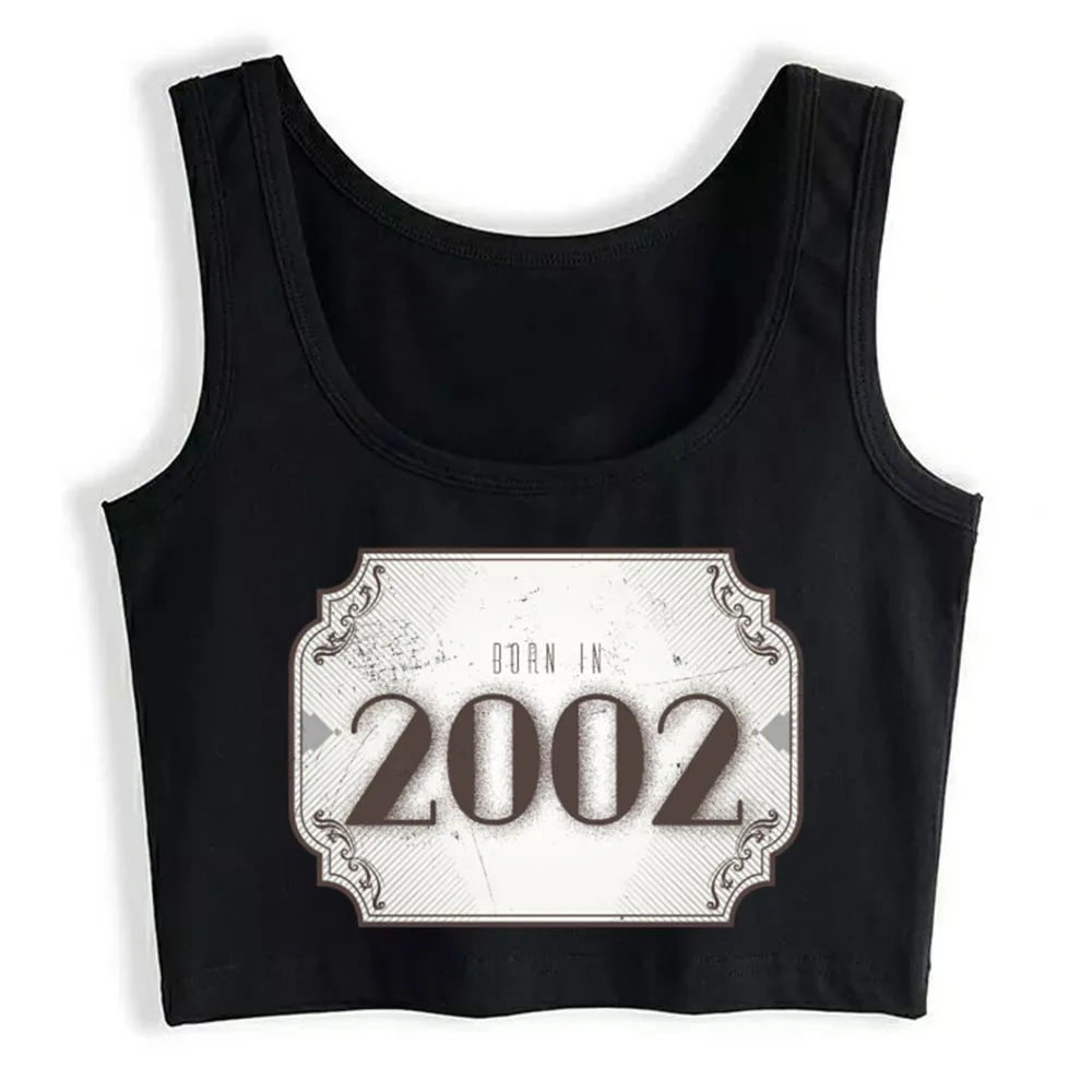 Crop Top Women Born In 2002 Born Year Vintage Gift Harajuku Tank Top Women Vintage Women Clothes
Crop Top Women Born In 2002 Born Year Vintage Gift Harajuku Tank Top Women Vintage Women Clothes