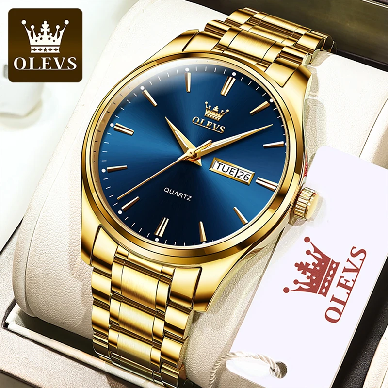 OLEVS 2021 New Business 30M Life Waterproof Quartz Watches Movement Dual Calendar Men's Wear Scratch Resistant Watch 6898
OLEVS 2021 New Business 30M Life Waterproof Quartz Watches Movement Dual Calendar Men's Wear Scratch Resistant Watch 6898