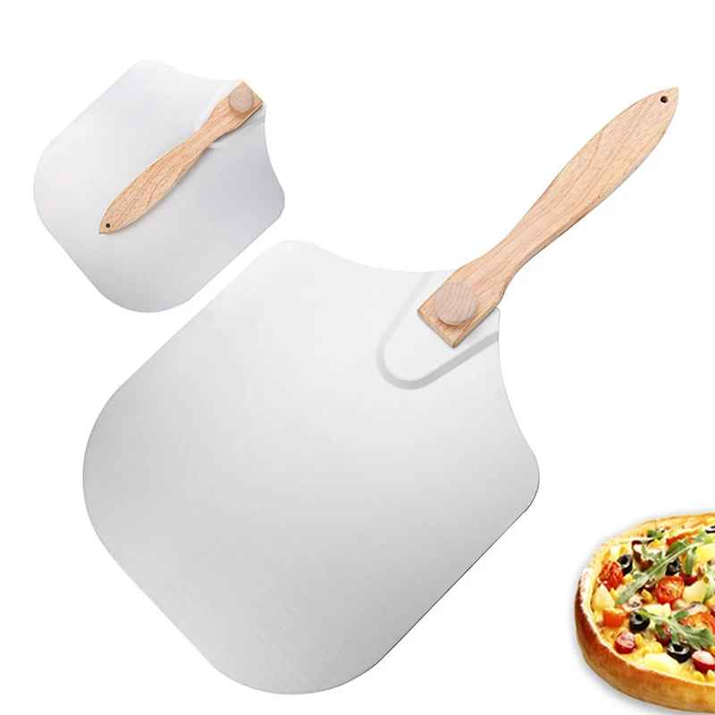 1Pc Folding Aluminum Pizza Shovel Kitchen Wooden Handle Cheese Cutter Baking Scoop Cake Spatula
1Pc Folding Aluminum Pizza Shovel Kitchen Wooden Handle Cheese Cutter Baking Scoop Cake Spatula
