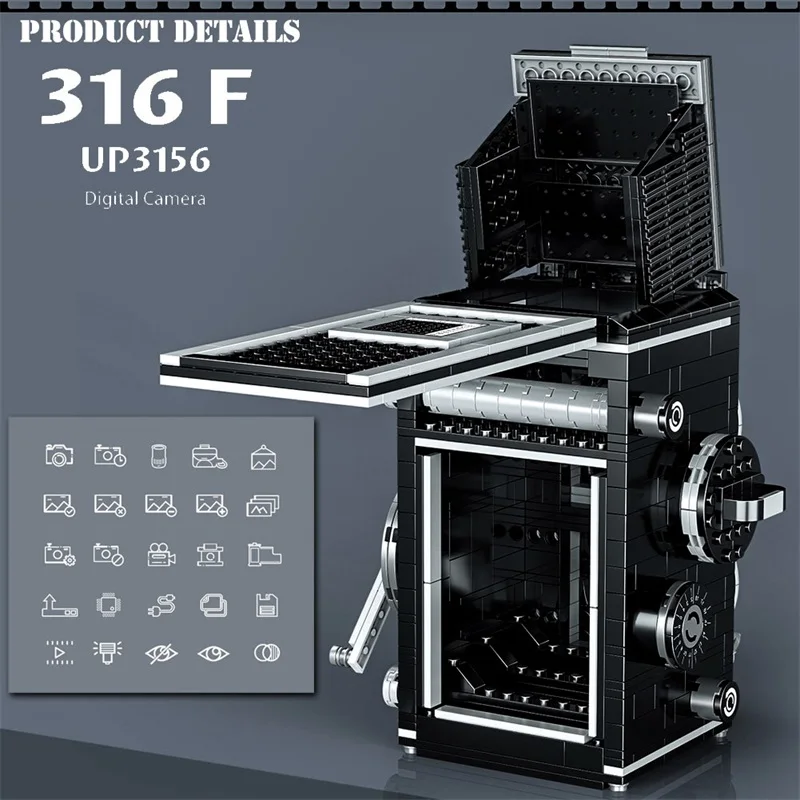 Creative Classic Retro Camera Mini Digital Camera Building Blocks MOC Collecting Toys Camera Bricks Birthday Gifts For Kids Toys
Creative Classic Retro Camera Mini Digital Camera Building Blocks MOC Collecting Toys Camera Bricks Birthday Gifts For Kids Toys