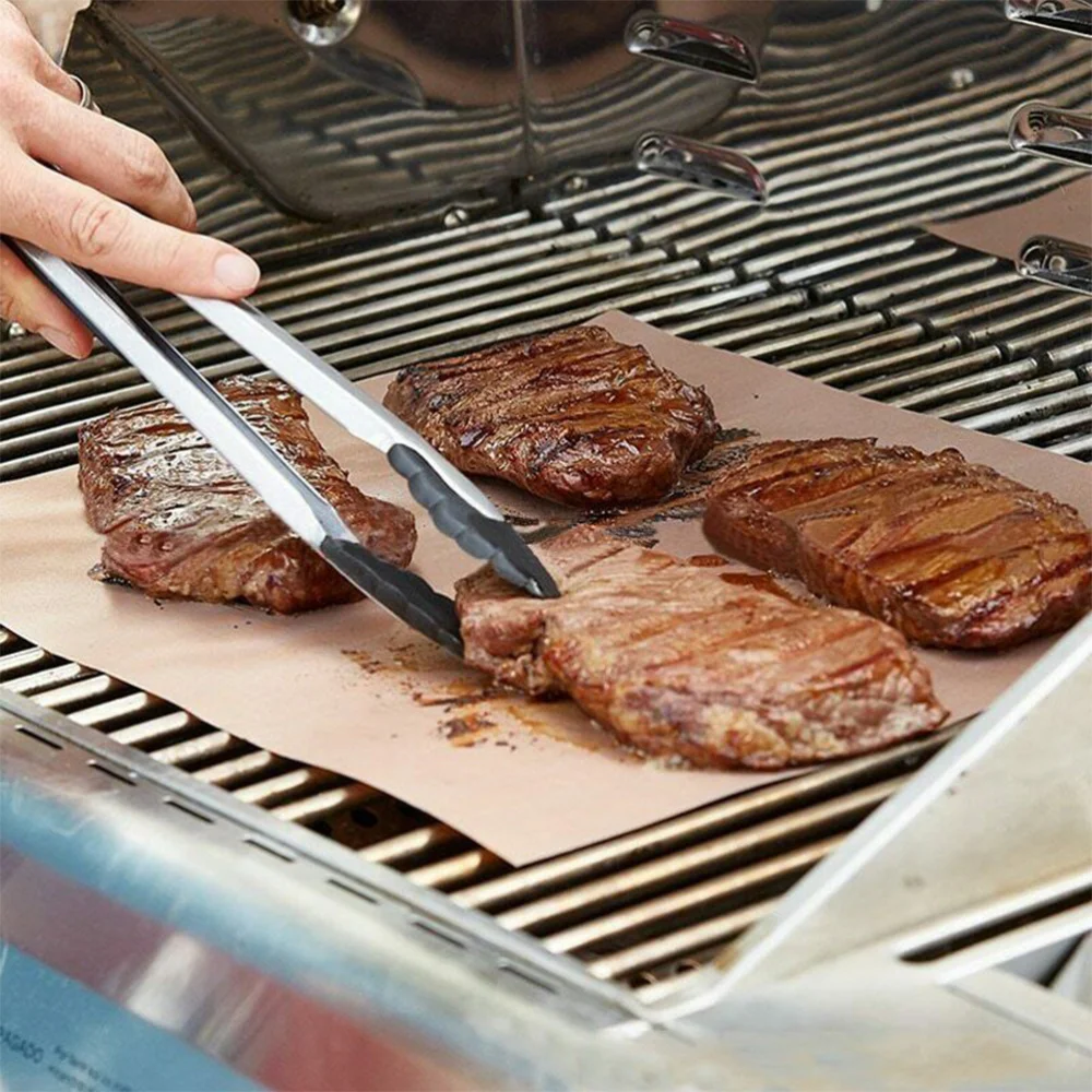 2Pcs Non-Stick BBQ Grill Mat Heat-proof Pad Heat-resistant Baking Sheet Portable Outdoor Picnic Cooking Barbecue (Black)
2Pcs Non-Stick BBQ Grill Mat Heat-proof Pad Heat-resistant Baking Sheet Portable Outdoor Picnic Cooking Barbecue (Black)