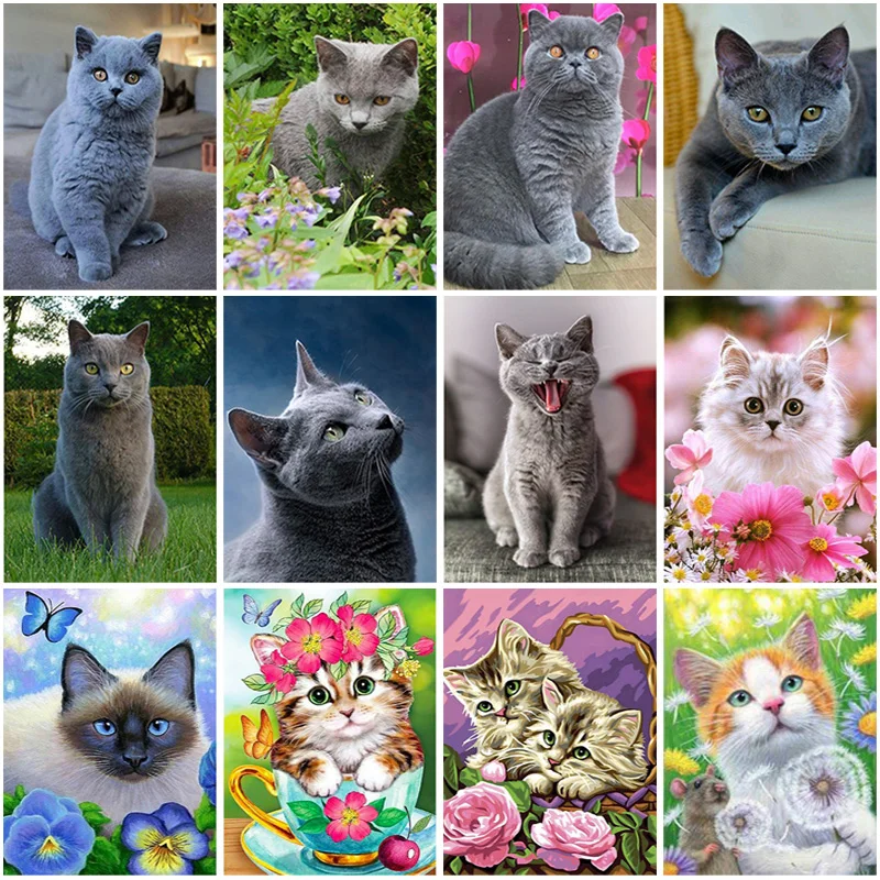 Cat DIY 5D Diamond Painting Full Round Drill Rhinestones Mosaic Animal Diamond Embroidery Cross Stitch Kits Gift Home Decor
Cat DIY 5D Diamond Painting Full Round Drill Rhinestones Mosaic Animal Diamond Embroidery Cross Stitch Kits Gift Home Decor