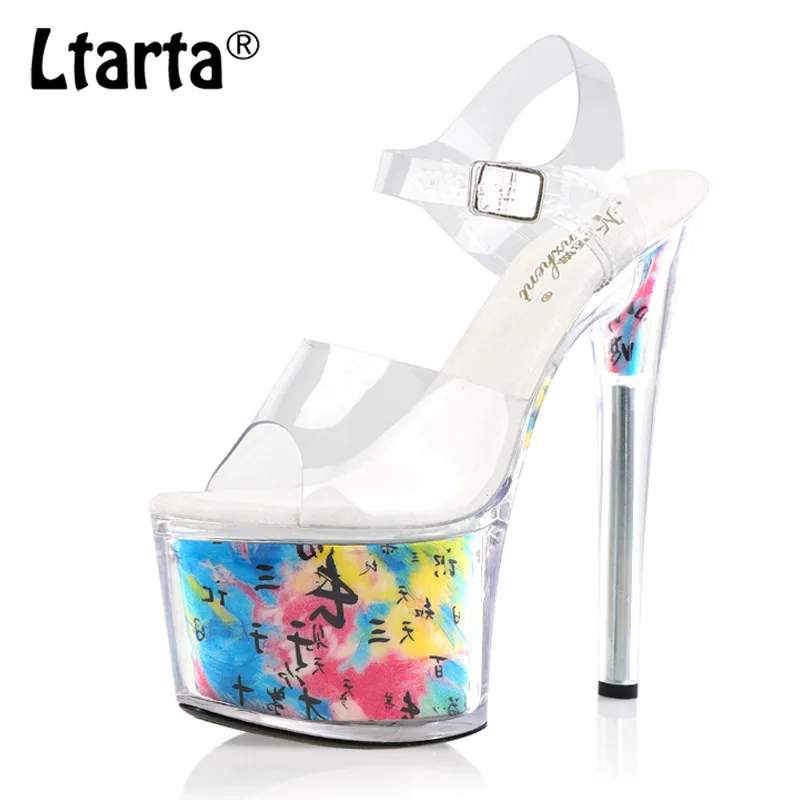 Ltarta 17cm Large Size Fish Mouth Female Transparent Dance High Heels Sexy Nightclub Super High Heel Platform Sandals LYP
Ltarta 17cm Large Size Fish Mouth Female Transparent Dance High Heels Sexy Nightclub Super High Heel Platform Sandals LYP
