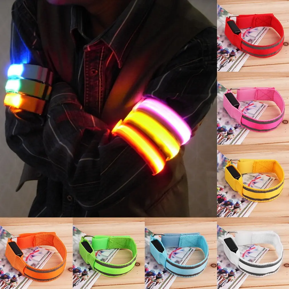 Stylish LED Arm Bands Lighting Armbands Leg Safety Bands for Cycling/Skating/Party/Shooting 7 Colors Outdoor Sports Accessory 
Stylish LED Arm Bands Lighting Armbands Leg Safety Bands for Cycling/Skating/Party/Shooting 7 Colors Outdoor Sports Accessory