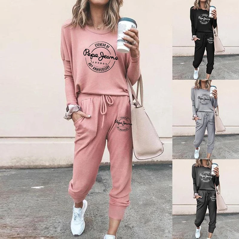 2021 New Spring and Autumn Pepe Printed Women's Suit Fashion Daily Home Wear Woman Round Neck Sweatsuit + Pants 2pcs Sets S-4XL
2021 New Spring and Autumn Pepe Printed Women's Suit Fashion Daily Home Wear Woman Round Neck Sweatsuit + Pants 2pcs Sets S-4XL