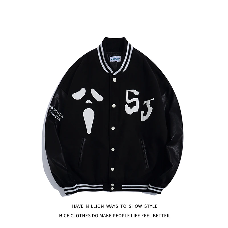 Trend New Spring Autumn Embroidery Stitching Baseball Bomber Jacket Unisex Women's School Uniform Jacket Couple Casual Street
Trend New Spring Autumn Embroidery Stitching Baseball Bomber Jacket Unisex Women's School Uniform Jacket Couple Casual Street