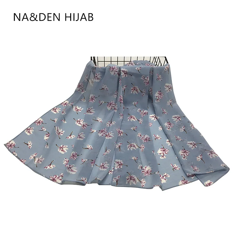 Женский шифоновый Макси-шарф с цветочным принтом, 1 шт. 
Женский шифоновый Макси-шарф с цветочным принтом, 1 шт.