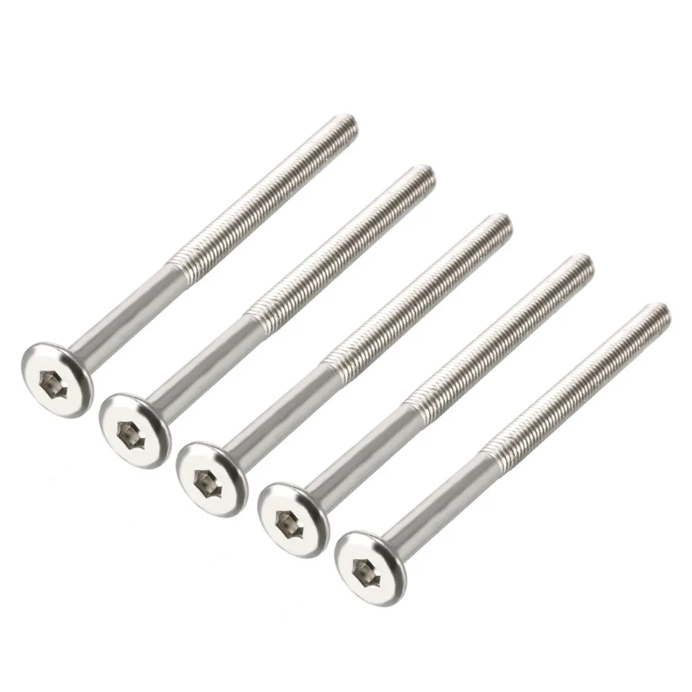 5pcs M6 Hex Socket Head Machine Screw Bolt Length 60mm 70mm 80mm 90mm Furniture Bolts for Joining Wood Carbon Steel
5pcs M6 Hex Socket Head Machine Screw Bolt Length 60mm 70mm 80mm 90mm Furniture Bolts for Joining Wood Carbon Steel