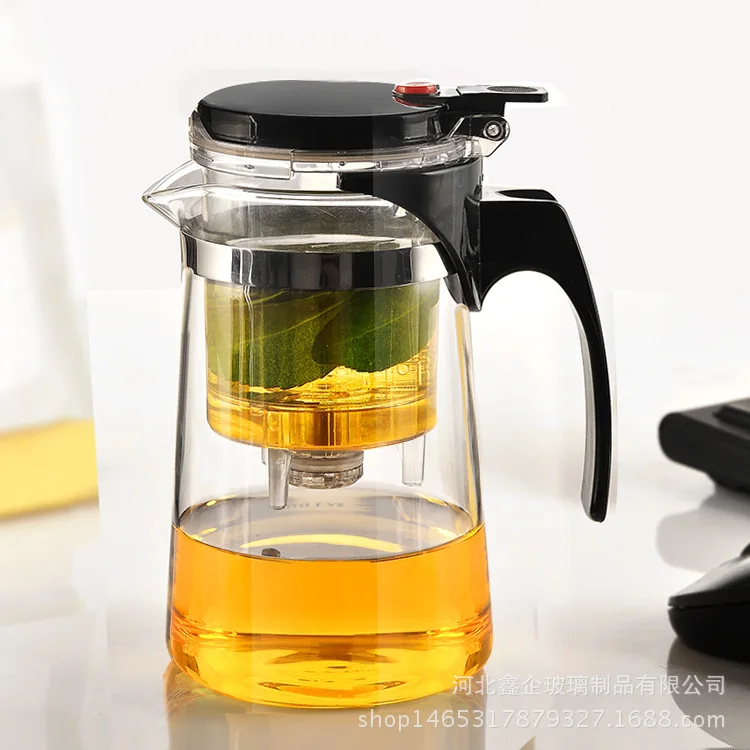 Full Glass Filter Office Household Teapot Heat Resistant Glass Convenient Removable and Washable Elegant Cup
Full Glass Filter Office Household Teapot Heat Resistant Glass Convenient Removable and Washable Elegant Cup