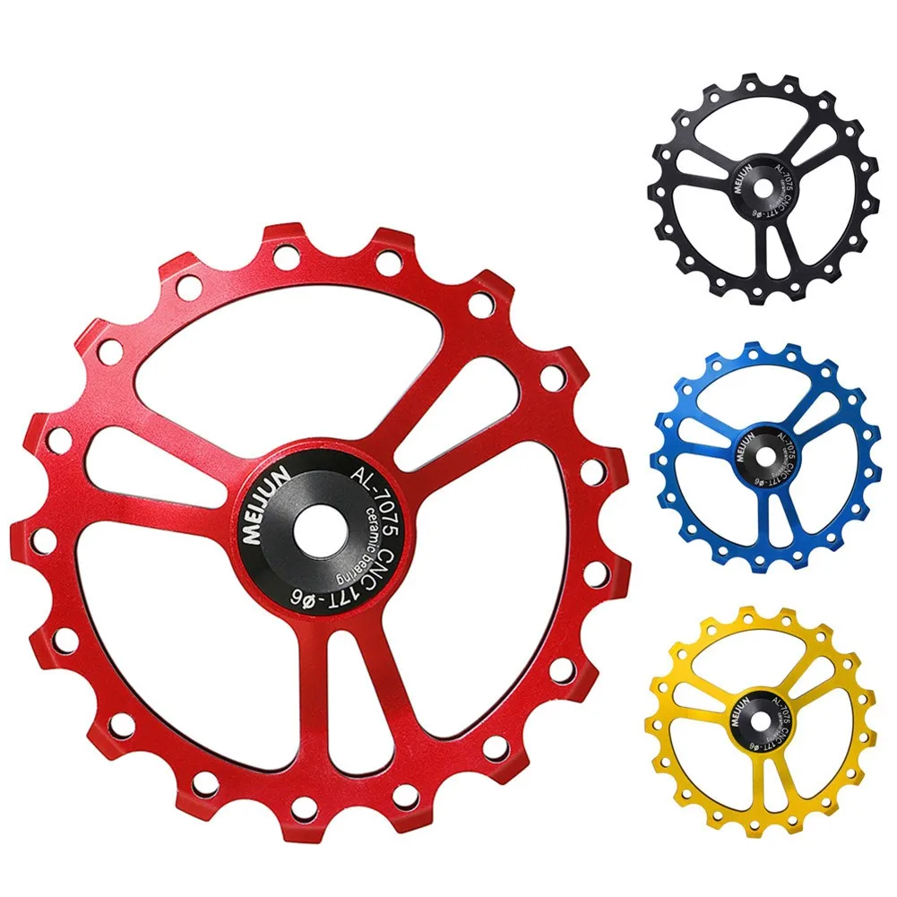 17T Ceramic Rear Dial Guide Wheel MTB Bearing Jockey Wheel Pulley Bicycle Road Bike Rear Derailleur Supporting 7/8/9/10 Speed
17T Ceramic Rear Dial Guide Wheel MTB Bearing Jockey Wheel Pulley Bicycle Road Bike Rear Derailleur Supporting 7/8/9/10 Speed