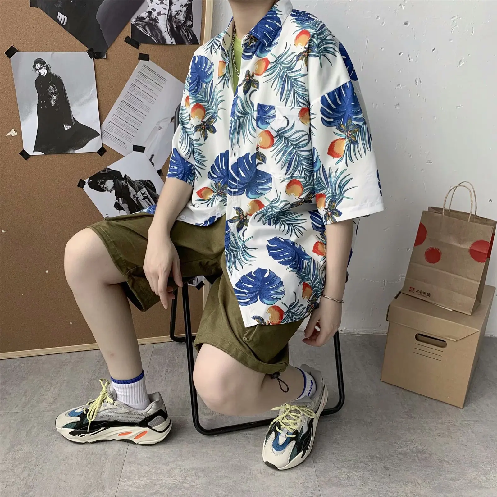 New Men Summer Hawaiian Aloha Shirt Male Linen Short Sleeve Shirt Summer Floral Loose Baggy Casual Holiday Shirts Tee Tops
New Men Summer Hawaiian Aloha Shirt Male Linen Short Sleeve Shirt Summer Floral Loose Baggy Casual Holiday Shirts Tee Tops