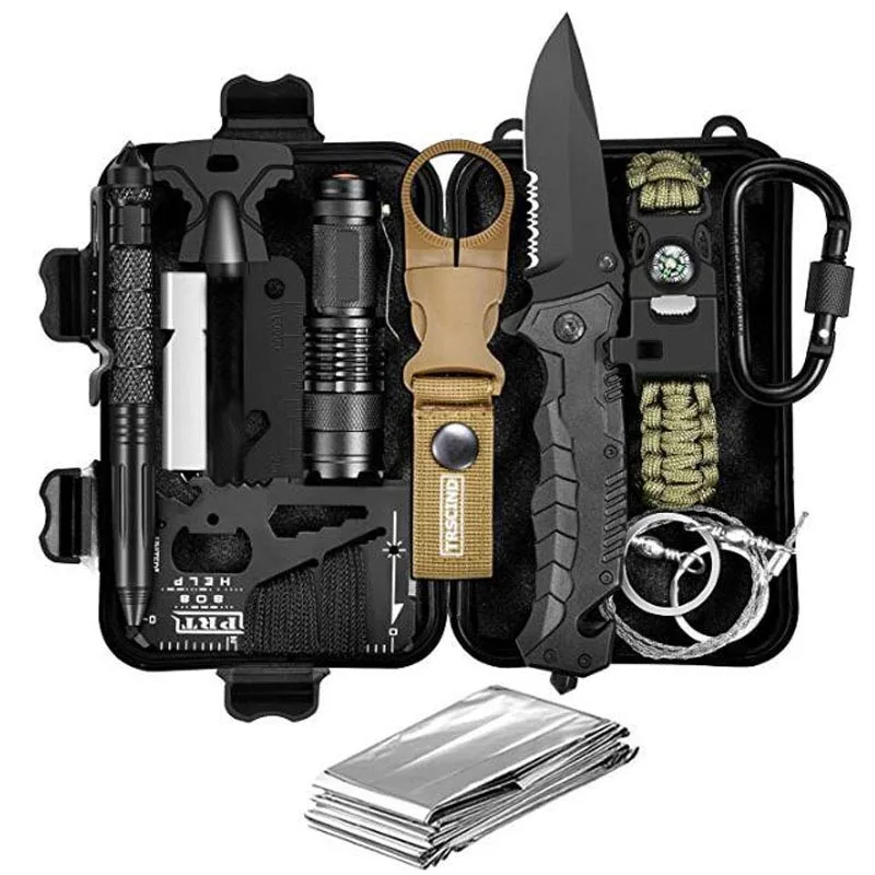 Christmas Birthday Gifts for Men Boyfriend Fun 11-in-1 Survival Gear Kits SOS,EDC Emergency Tools With Knlife Falshlight Saw
Christmas Birthday Gifts for Men Boyfriend Fun 11-in-1 Survival Gear Kits SOS,EDC Emergency Tools With Knlife Falshlight Saw
