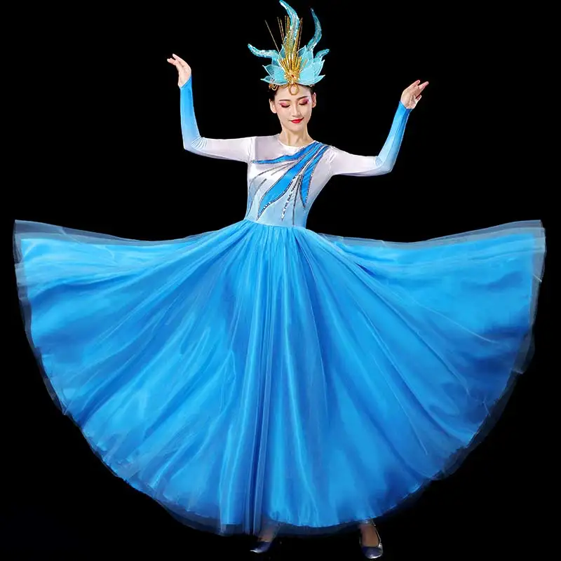 Blue Flamenco Dress Women Fairy Concert Outfits Modern Dance Costume Ballroom Dance Clothes Stage Costume Evening Dresses
Blue Flamenco Dress Women Fairy Concert Outfits Modern Dance Costume Ballroom Dance Clothes Stage Costume Evening Dresses